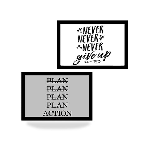 Never Give Up - 2'li Set